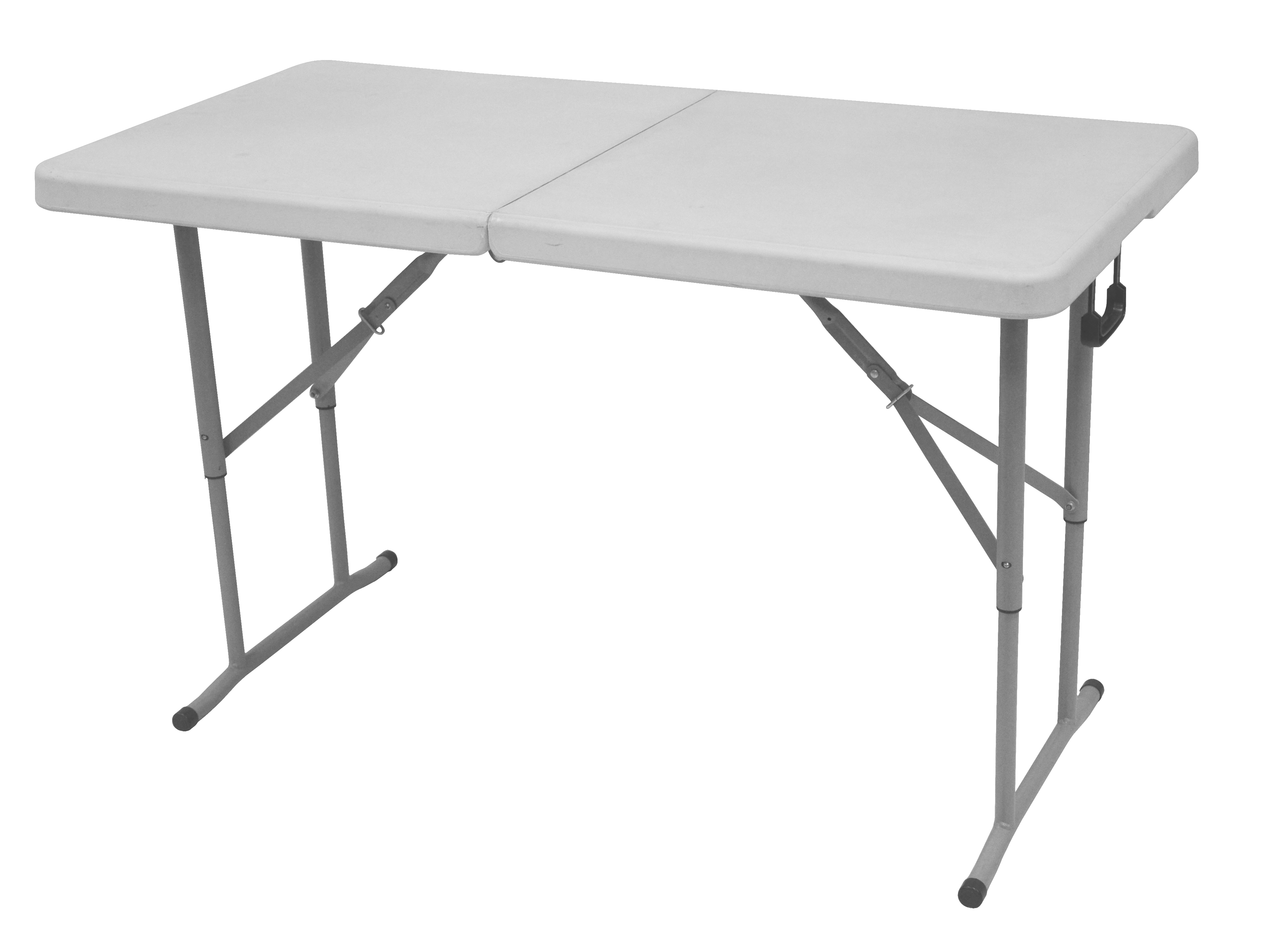 שולחן מתקפל 1.22 מ' עם רגליים טלסקופיות