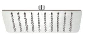 ראש גשם נירוסטה מרובע 200/200 מ"מ דגם 613 ניקל   