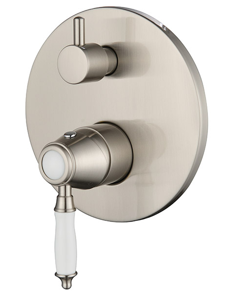 אינטרפוץ 4 דרך קומפלט בשילוב פרוצלן דגם 9007 ניקל מוברש 