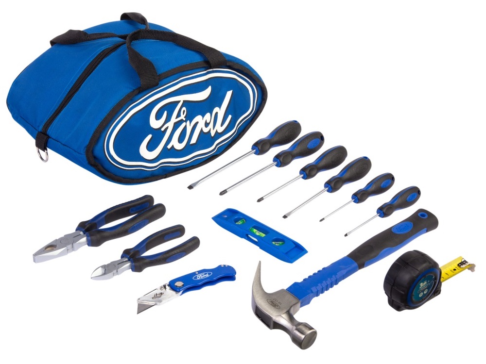 סט כלי עבודה 12 חלקים + תיק איכותי דגם FHT-0183 מבית FORD