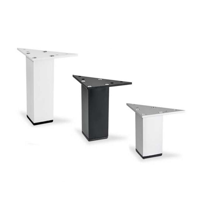 רגל אלומיניום מרובעת עם פלטת משולשת